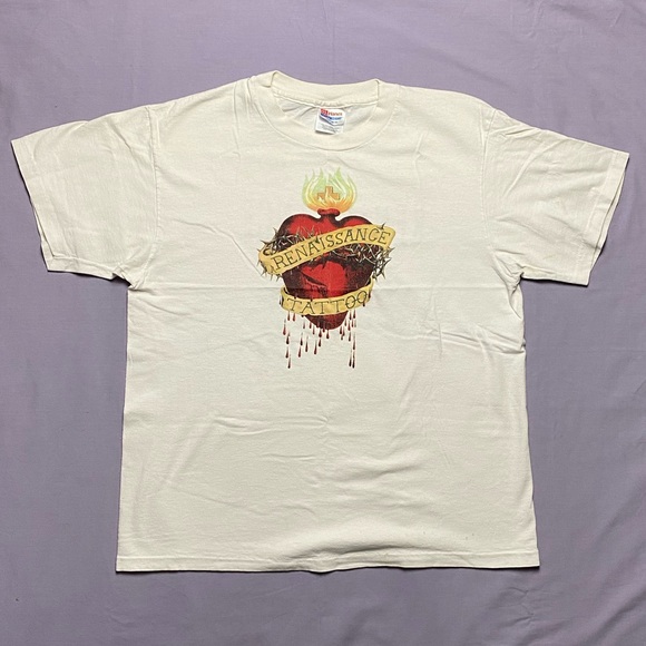 Other - Vintage 90's Renaissance Tattoo Studio Graphic Tee